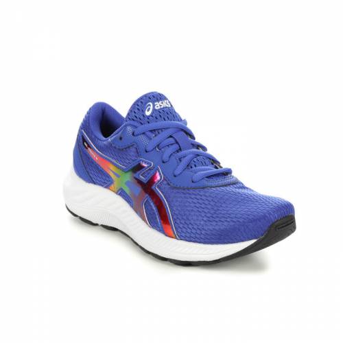 【★スーパーSALE★9/11深夜2時迄】アシックス スニーカー 運動靴 青色 ブルー GIRLS' ジュニア キッズ 【 ASICS BIG KID GEL EXCITE 8 RUNNING SHOES LL BLUE BLU 】