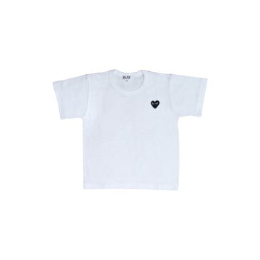 COMME DES GARÇONS PLAY 黒 ブラック Tシャツ Garçons キッズ ベビー マタニティ トップス ユニセックス 【 Comme Des Garçons Little Black Heart T-shirt 】 White