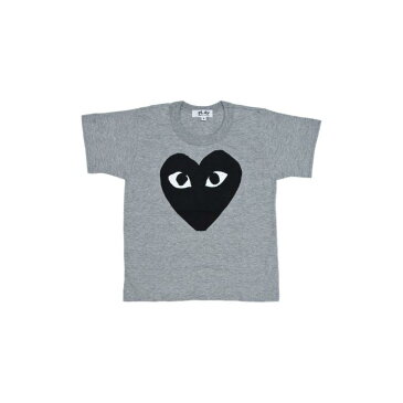 COMME DES GARÇONS PLAY 黒 ブラック グラフィック Tシャツ Garçons キッズ ベビー マタニティ トップス ユニセックス 【 Comme De Garçons Play Black Heart Graphic T-shirt 】 Grey