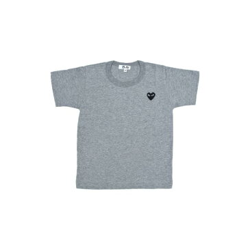 COMME DES GARÇONS PLAY 黒 ブラック Tシャツ キッズ ベビー マタニティ トップス ユニセックス 【 Little Black Heart T-shirt 】 Grey