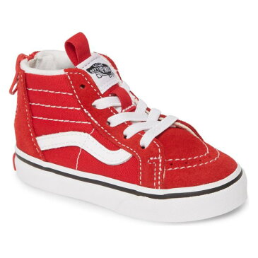 バンズ VANS 【 SK8HI ZIP SNEAKER RACING RED TRUE WHITE 】 キッズ ベビー マタニティ 送料無料