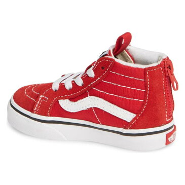 バンズ VANS 【 SK8HI ZIP SNEAKER RACING RED TRUE WHITE 】 キッズ ベビー マタニティ 送料無料