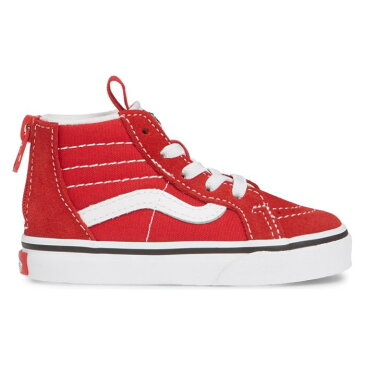 バンズ VANS 【 SK8HI ZIP SNEAKER RACING RED TRUE WHITE 】 キッズ ベビー マタニティ 送料無料