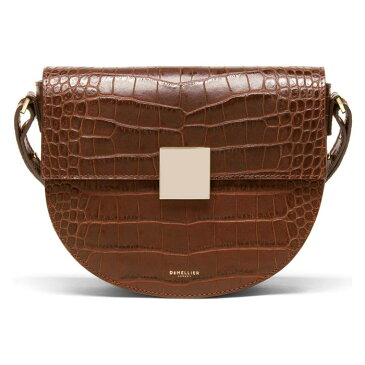 DEMELLIER レザー 【 OSLO LEATHER SHOULDER BAG COGNAC MOCK CROC 】 バッグ レディースバッグ 送料無料