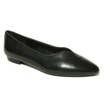 【スーパーセール中！ 3/11深夜2時迄】VANELI 'GANET' 【 POINTY TOE FLAT BLACK NAPPA LEATHER 】 送料無料