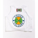 CROSS COLOURS ロゴ 白色 ホワイト タンクトップ 【 CROSS COLOURS CIRCLE LOGO RECOLOR WHITE 】 レディースファッション トップス タンクトップ