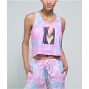 CROSS COLOURS ピンク ネクタイ クロップ タンクトップ レディース 【 PINK CROP CROSS COLOURS X AALIYAH TIE DYE 】