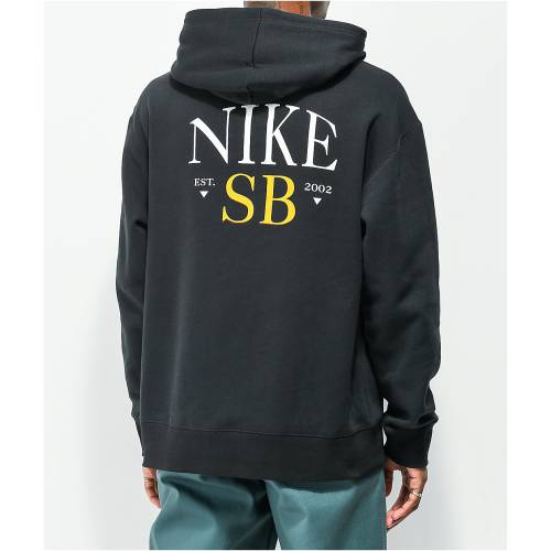 ナイキエスビー エスビー 黒色 ブラック フーディー パーカー メンズ 【 NIKE SB ARCH BLACK HOODIE 】