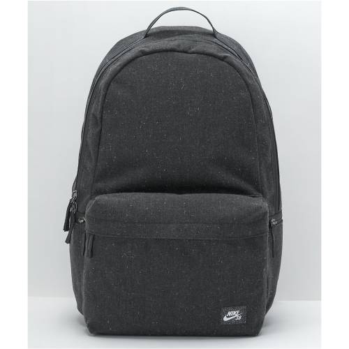 ナイキエスビー エスビー アイコン 黒色 ブラック バックパック バッグ リュックサック ユニセックス 【 NIKE SB ICON RECYCLED BLACK BACKPACK 】