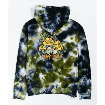 DGK ディージーケー 青色 ブルー 黄色 イエロー ネクタイ フーディー パーカー 緑 グリーン & メンズ 【 YELLOW GREEN DGK LOW DRIP BLUE TIE DYE HOODIE 】