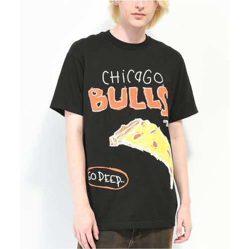 スペシャル シカゴ ブルズ 黒色 ブラック Tシャツ メンズ 【 AFTER SCHOOL SPECIAL AFTER SCHOOL SPECIAL X NBA CHICAGO BULLS BLACK T-SHIRT / 】 メンズファッション トップス カットソー