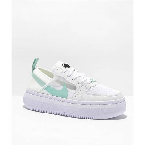 ナイキエスビー エスビー コート 白色 ホワイト スニーカー 運動靴 & スニーカー レディース 【 NIKE SB COURT VISION ALTA TXT WHITE LIGHT DEW SHOES 】