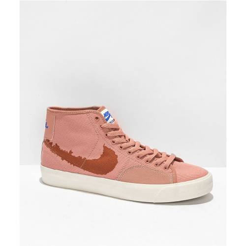 ナイキエスビー エスビー ブレイザー コート ミッド ローズ スケート スニーカー 運動靴 ピンク & スニーカー メンズ 【 ROSE SKATE PINK NIKE SB BLAZER COURT MID SIENNA SHOES LIGHT PASTEL 】