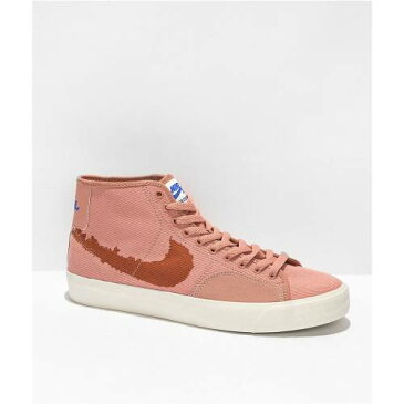 ナイキエスビー エスビー ブレイザー コート ミッド ローズ スケート スニーカー 運動靴 ピンク & スニーカー メンズ 【 ROSE SKATE PINK NIKE SB BLAZER COURT MID SIENNA SHOES LIGHT PASTEL 】