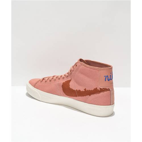 ナイキエスビー エスビー ブレイザー コート ミッド ローズ スケート スニーカー 運動靴 ピンク & スニーカー メンズ 【 ROSE SKATE PINK NIKE SB BLAZER COURT MID SIENNA SHOES LIGHT PASTEL 】