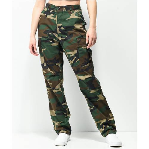 ロスコ ウッドランド クラシック カモ柄 カーゴ 緑 グリーン カーゴパンツ レディース 【 GREEN ROTHCO BDU WOODLAND CLASSIC CAMO MEDIUM 】