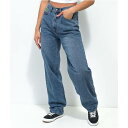 デニム スケート ジーンズ 青色 ブルー レディース 【 EMPYRE GIRL EMPYRE TORI 90S MEDIUM WASH DENIM SKATE JEANS / BLUE 】 レディースファッション ボトムス パンツ