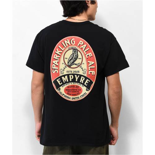 エンパイア 黒色 ブラック Tシャツ メンズ 【 EMPYRE SPARKLING PALE ALE BLACK T-SHIRT / 】 メンズファッション トップス カットソー