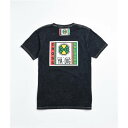 CROSS COLOURS ロゴ 灰色 グレー Tシャツ 【 CROSS COLOURS LABEL LOGO GREY MINERAL WASH TSHIRT 】 レディースファッション トップス Tシャツ カットソー