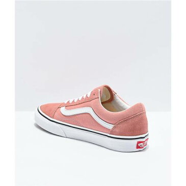 ヴァンズ VANS バンズ ローズ 白色 ホワイト スケート スニーカー 運動靴 ピンク オールドスクール & ユニセックス 【 VANS ROSE SKATE PINK DAWN WHITE SHOES 】