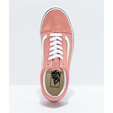 ヴァンズ VANS バンズ ローズ 白色 ホワイト スケート スニーカー 運動靴 ピンク オールドスクール & ユニセックス 【 VANS ROSE SKATE PINK DAWN WHITE SHOES 】