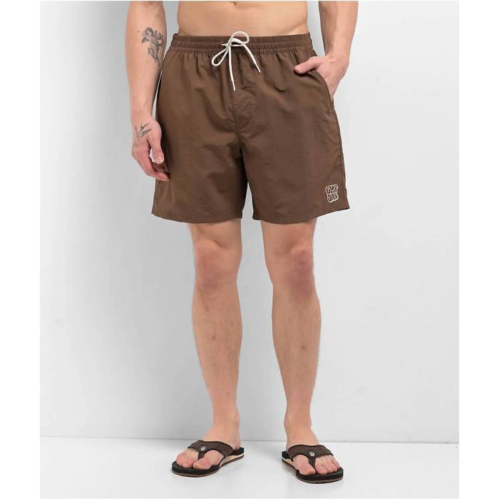 エンパイア Empyre 【 Floater Brown Board Shorts Men's Brown 】 茶色 ブラウン ショーツ メンズファッション 水着 メンズ 茶色 ブラウン