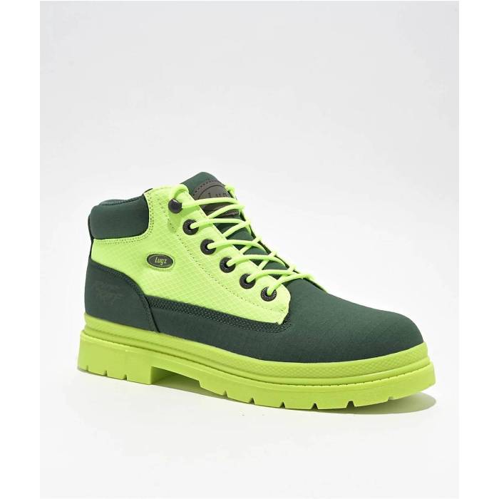 ラグズ Lugz 【 X Riff Raff Mens Drifter Ripstop Neon Icon Chukka Boots Men's Bright Green 】 メンズ アイコン チャッカ ブーツ 靴 メンズ靴 ブーツ その他 メンズ green 緑・グリーン