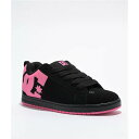 ディーシー Dc 【 Court Graffik Black & Pink Skate Shoes Men's Black 】 コート 黒色 ブラック pink...