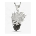 King Ice 【 X Naruto Kakashi Necklace Men's Silver 】 ネックレス ジュエリー アクセサリー メンズジュエリー アクセサリー ネックレスチェーン メンズ Silver 銀色・シルバー
