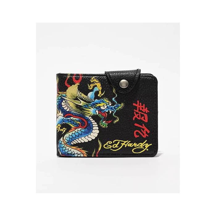 エドハーディー Ed Hardy 【 Dragon Bifold Wallet Men's Multicolor 】 ドラゴン Wallet ウォレット・..