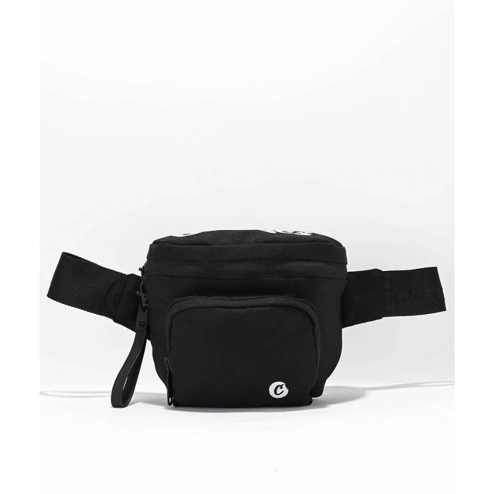 Cookies Clothing 【 Cookies Smell Proof Black Fanny Pack Men's Black 】 黒色 ブラック バッグ 小物 ブランド雑貨 バッグ メンズバッグ ボディバッグ ウエストポーチ メンズ 黒色 ブラック