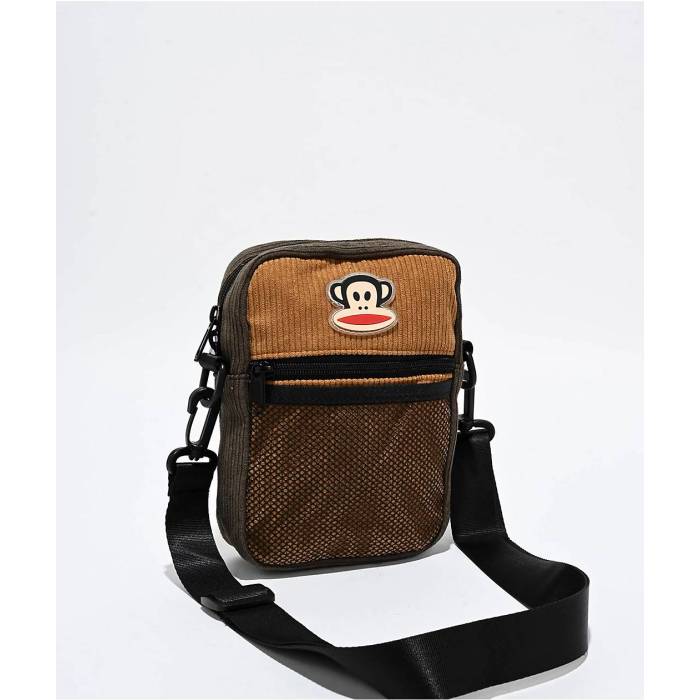 スラッシュカルト Slushcult 【 Paul Frank X Julius Brown Crossbody Bag Men's Brown 】 ポール 茶色 ブラウン バッグ バッグ 小物 ブランド雑貨 バッグ メンズバッグ ボディバッグ ウエストポーチ メンズ 茶