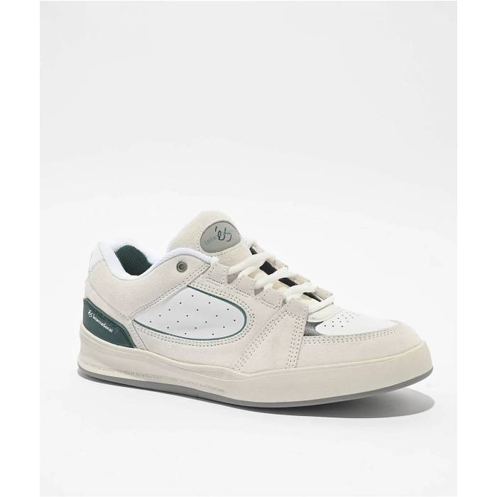 Es 【 Accel Fit White & Teal Skate Sho Men's White 】 白色 ホワイト Skate スケート 靴 メンズ靴 ..