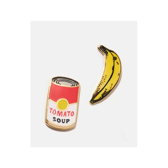 イエローオウルワークショップ Yellow Owl Workshop 【 Pop Art Banana & Soup Stud Earrings Women's ..