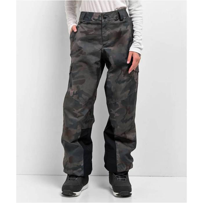 ボルコム Volcom 【 Wildling Cloudwash Camo 15K Snowboard Pants Women's Green 】 カモ柄 スポーツ ..