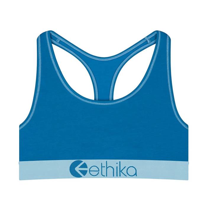 エシカ Ethika 【 Cerulean Blue Sports Bra Women's Blue 】 青色 ブルー スポーツ アウトドア スポーツウェア アクセサリー スポーツ用インナー レディースインナー スポーツブラ レディース 青色 ブル