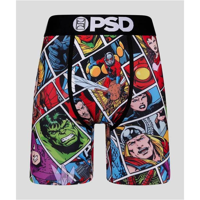 ピーエスディーアンダーウェア Psd Underwear 【 Psd X Marvel Comics Boxer Briefs Men's Multicolor ..