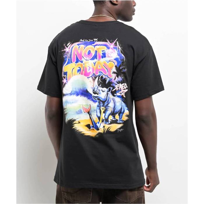 Ecko 【 Shark Free Black Wash T-Shirt Men's Black 】 シャーク フリー 黒色 ブラック Tシャツ メン..