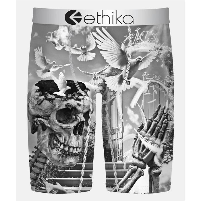 エシカ Ethika 【 Free Ya Mind Boxer Briefs Men's Silver 】 フリー インナー 下着 ナイトウェア メ..