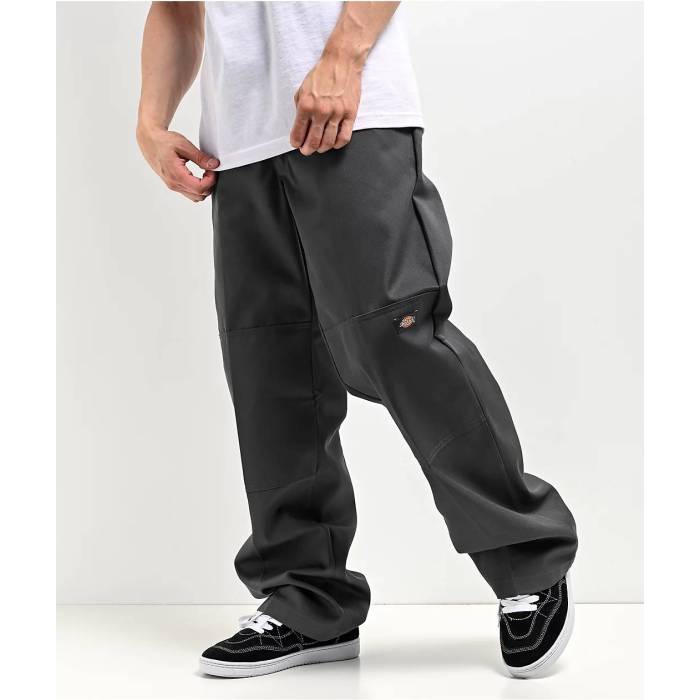 ディッキーズ Dickies 【 Loose Fit Charcoal Double Knee Work Pants Men's Charcoal 】 チャコール メンズファッション ズボン パンツ メンズ チャコール