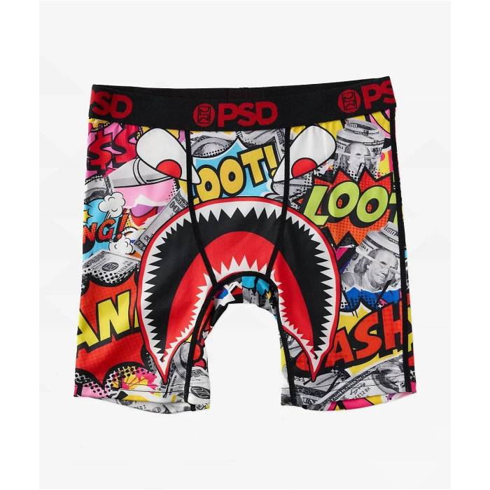 ピーエスディーアンダーウェア Psd Underwear 【 Psd Kids Warface Loot Boxer Briefs Kids' Multicolo..