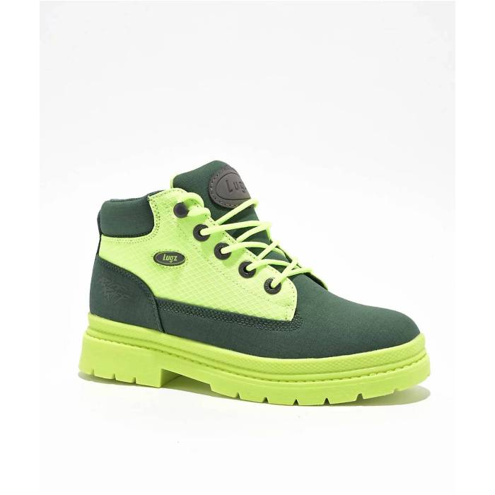 ラグズ Lugz 【 X Riff Raff Womens Drifter Ripstop Neon Icon Chukka Boots Women's Bright Green 】 レディース アイコン チャッカ ブーツ 靴 レディース靴 ブーツ その他 レディース green 緑・グリーン