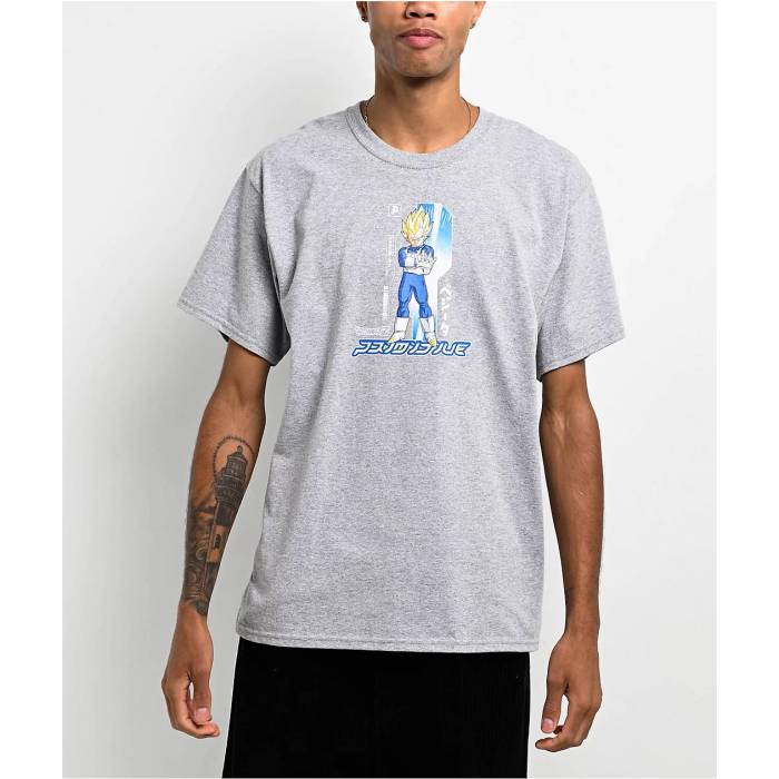 プリミティブ Primitive 【 X Dragon Ball Z Prince Heather Grey T-Shirt Men's Grey 】 ドラゴン hea..