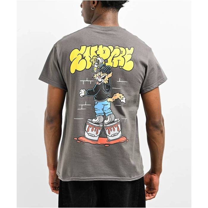 ブランド名Empyre性別Men's(メンズ)商品名Graffiti Cat Charcoal T-Shirtカラー・Charcoal