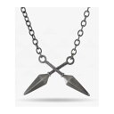 King Ice 【 X Naruto Ninja Tool Necklace Men's Grey 】 ネックレス ジュエリー アクセサリー メンズジュエリー アクセサリー ネックレスチェーン メンズ 灰色 グレー