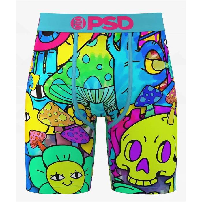 ピーエスディーアンダーウェア Psd Underwear 【 Psd Ego Death Boxer Briefs Men's Multicolor 】 イ..