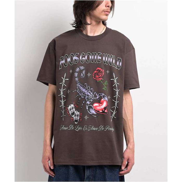 Foos Gone Wild 【 Dumb Love Brown T-Shirt Men's Brown 】 ダム 茶色 ブラウン Tシャツ メンズファッ..