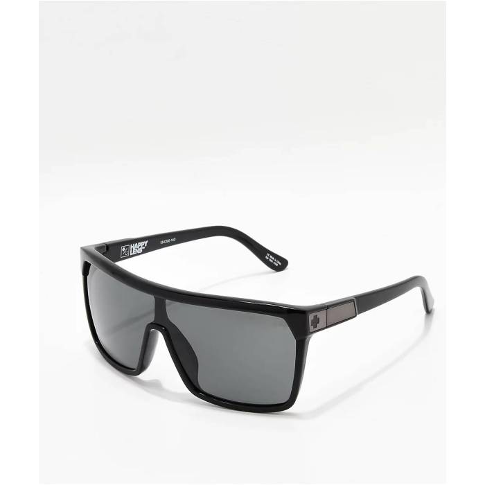 Spy 【 Flynn Black Gloss Matte Black Grey-Green Happy Lens Sunglasses Men's Multicolor 】 黒色 ブラック サングラス バッグ 小物 ブランド雑貨 眼鏡 サングラス サングラス メンズ