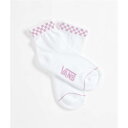 スニケスで買える「ヴァンズ Vans 【 Peek-A-Check White & Lavender Mist Ankle Socks Women's White 】 白色 ホワイト ソックス・靴下 インナー 下着 ナイトウェア レディース 靴下 レッグウェア 靴下 レディース 白色 ホワイト」の画像です。価格は12,200円になります。