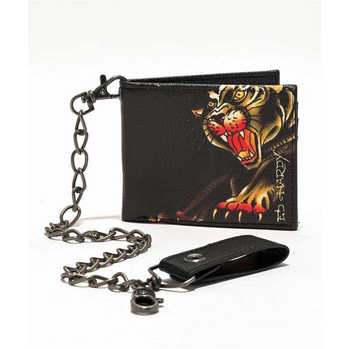 エドハーディー Ed Hardy 【 Panther Chain Wallet Men's Multicolor 】 Wallet ウォレット・財布 バッ..